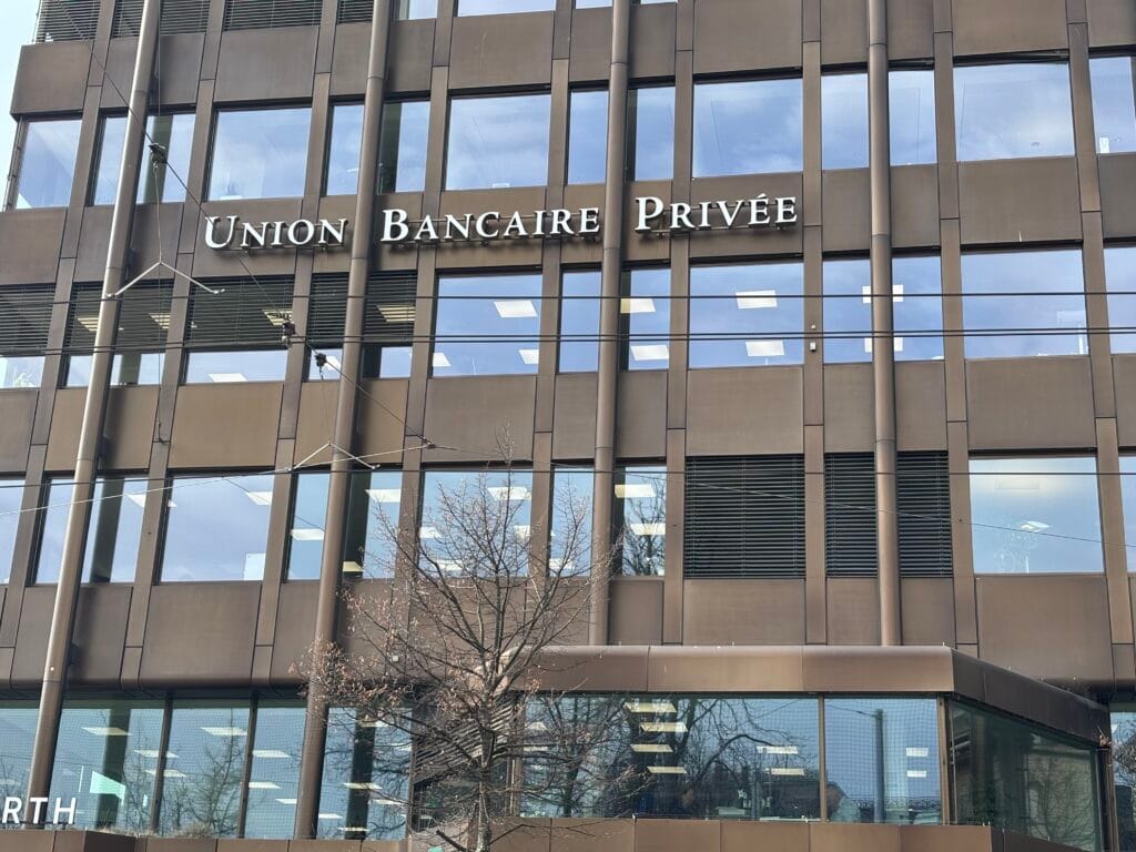 Union Bancaire Privée UBP Zurich office representing Swiss private banking growth in 2024
