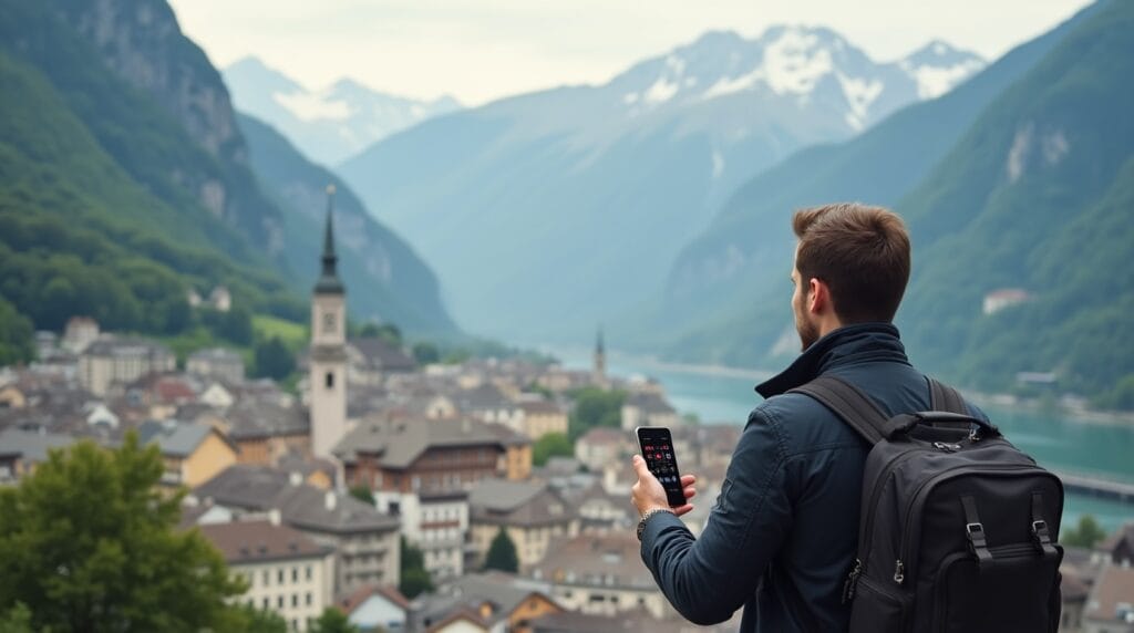 Traveler uses a Swiss neobank app to open free international bank account for convenient multi-currency management