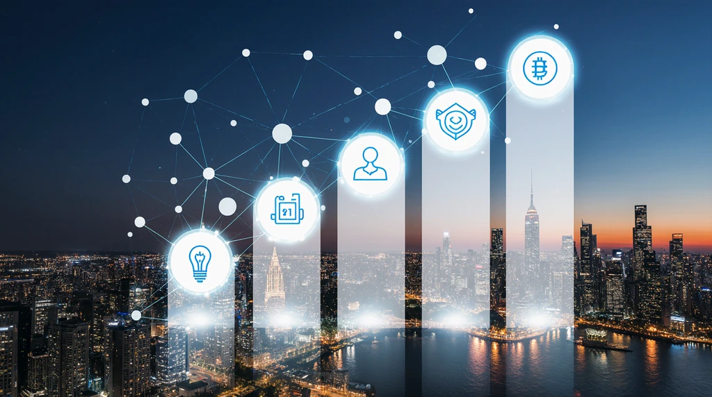 Singapore fintech investment surge visualized with rising bar chart and skyline