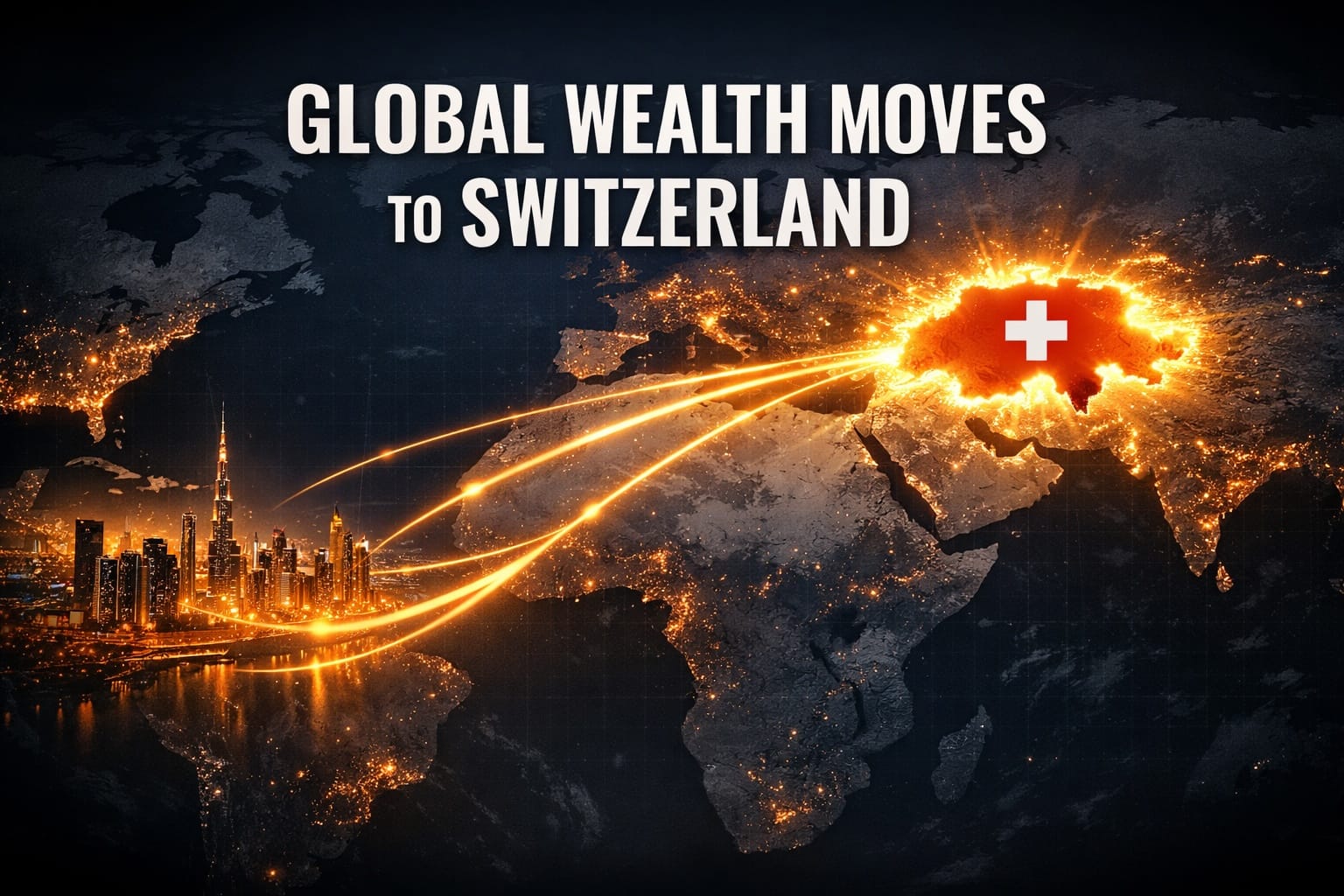 Investors moving global wealth to a Swiss bank account as Switzerland becomes a safe haven for international capital