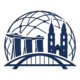Logo for Easy Global Banking, a company that facilitates foreign bank account opening in Singapore and Switzerland, featuring stylized global and local architectural elements connected by a bridge