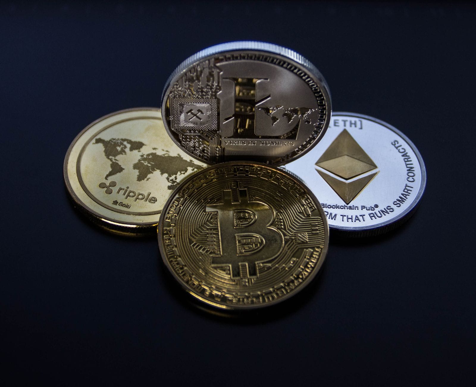Bitcoin, Ether, Litecoin and Ripple coins a Swiss crypto licence crypto-institution may hold in custody