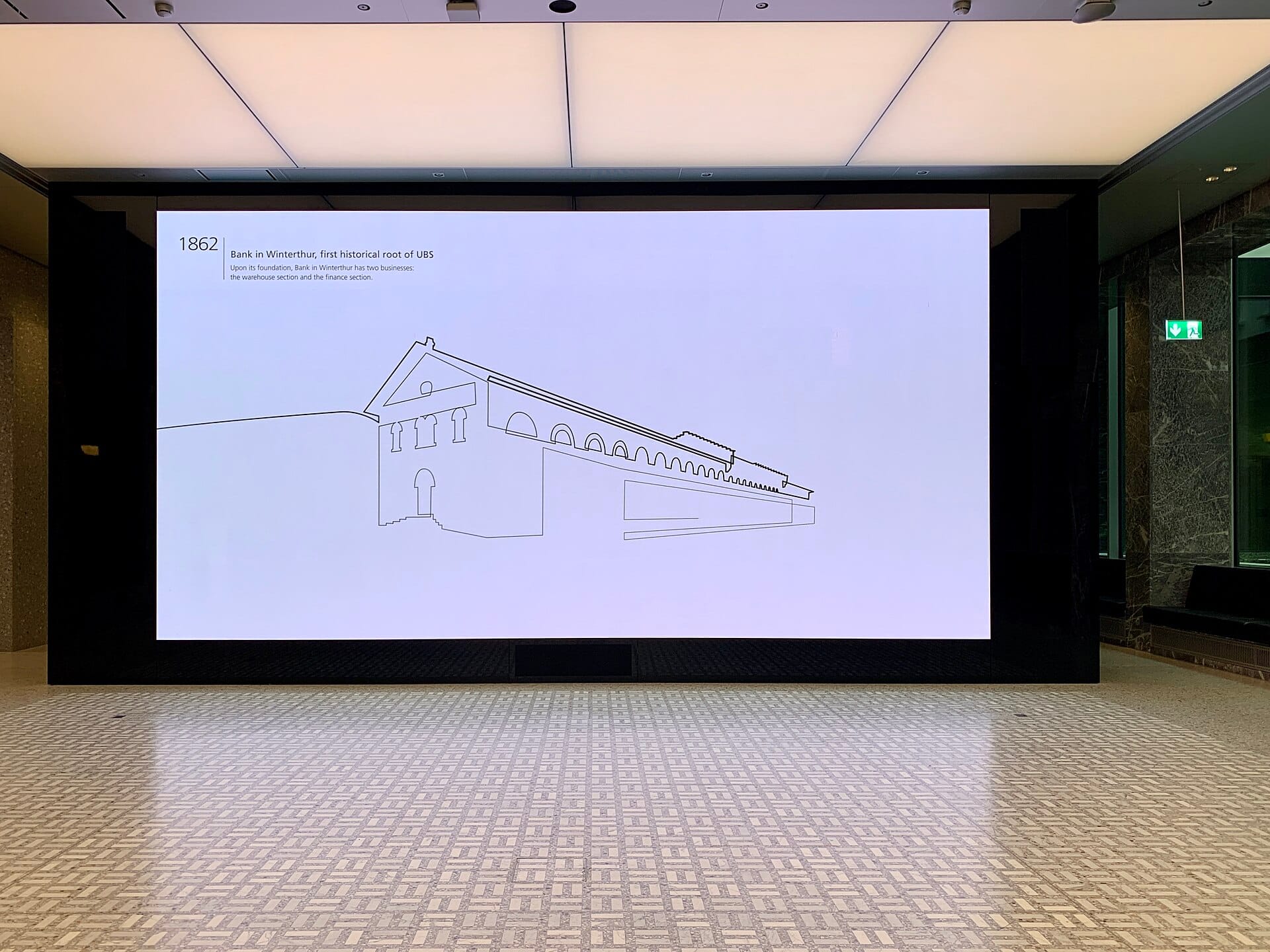 UBS tokenized fund Ethereum milestone set against UBS 1862 banking heritage display