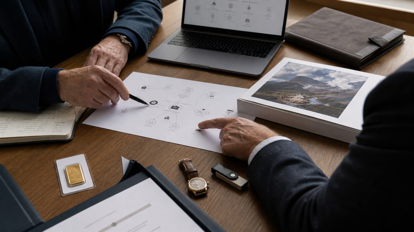 Family office advisers mapping custody for gold, watches, private funds and digital assets