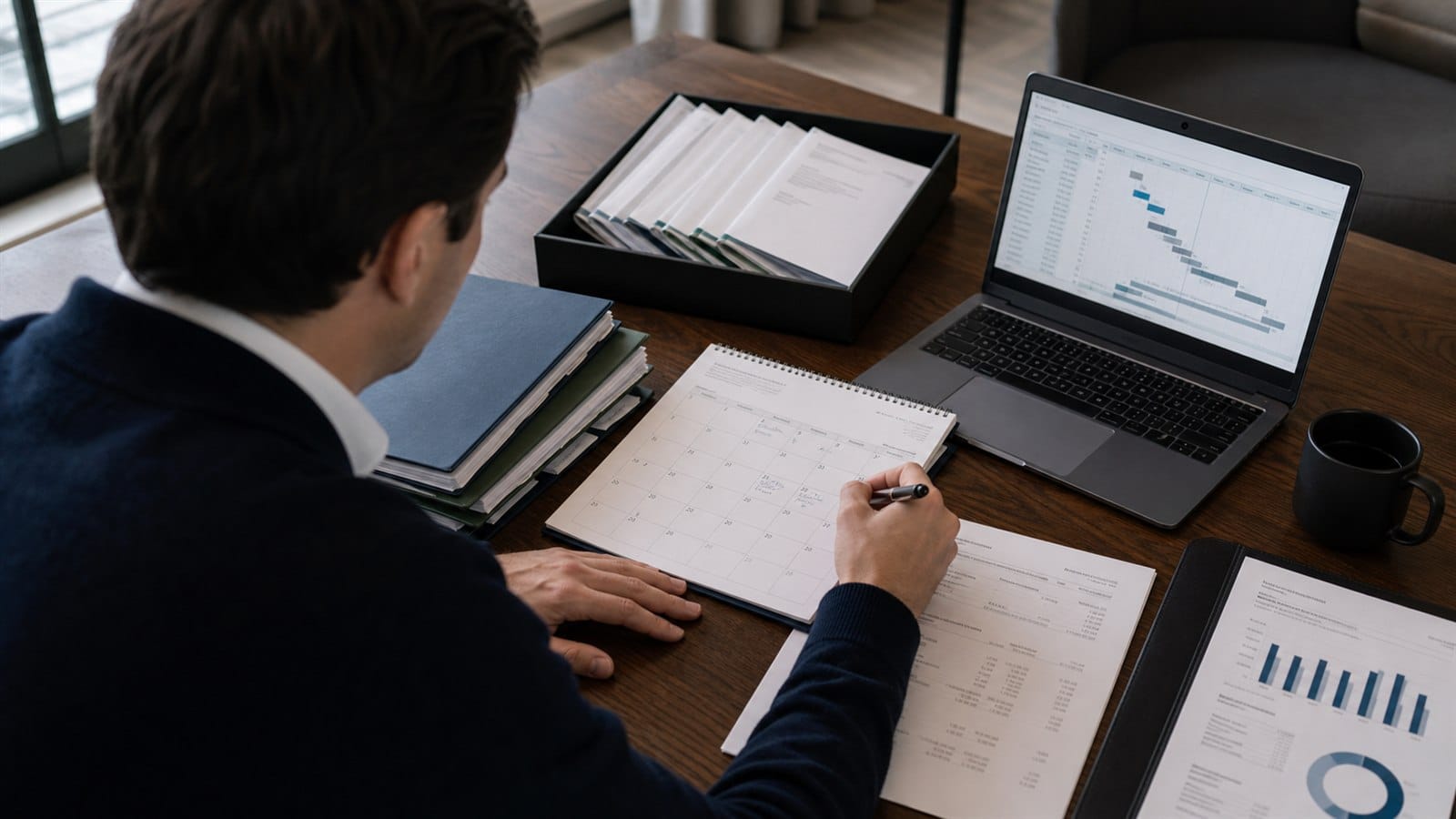 Family office analyst tracking private-market capital calls and distributions