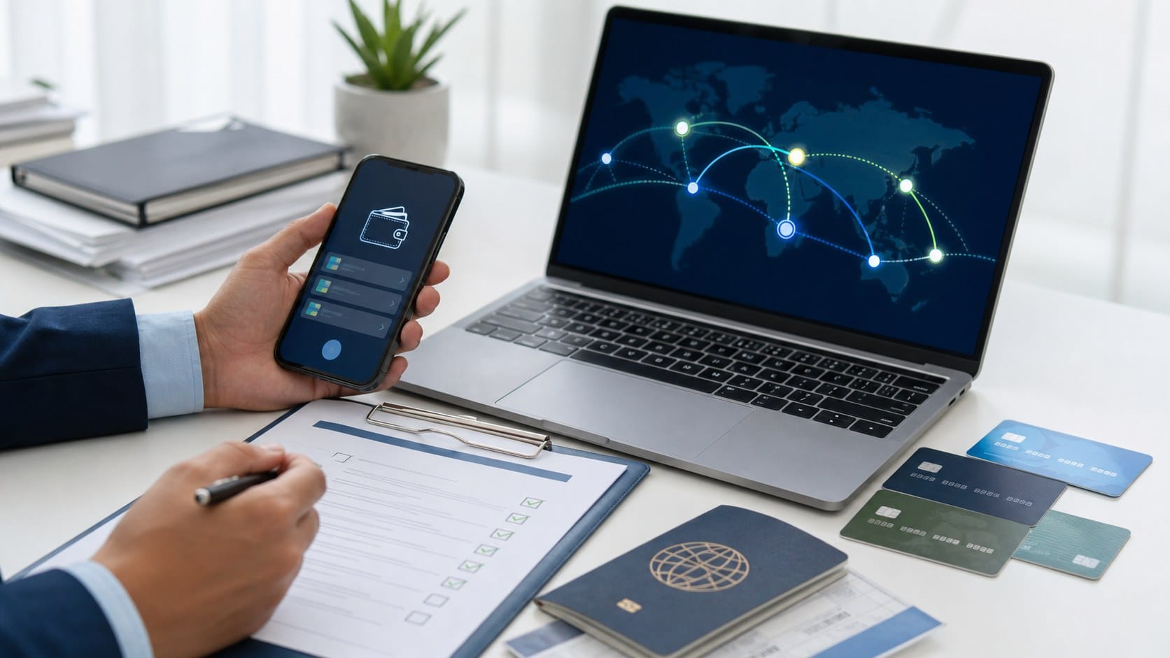 EMI wallet and online bank onboarding documents for cross-border business banking